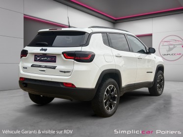 Jeep compass 1.3 phev t4 240ch 4xe eawd trailhawk tout options carplay toit ouvrant panoramique garantie 12 mois occasion...