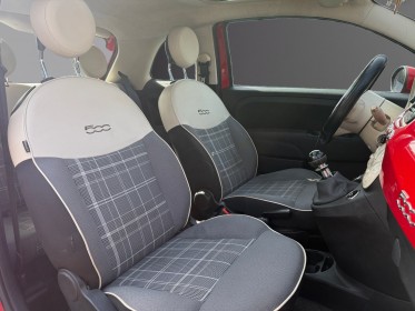 Fiat 500 serie 6 1.2 69 ch eco pack lounge - radar de recul - courroie dsitrib ok - garantie 12 mois occasion simplicicar...