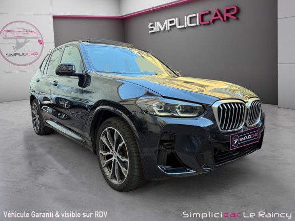 Bmw x3 g01 lci xdrive 20d 190ch bva8 pack m sport entretiens full bmw toit ouvrant carplay garantie 12 mois occasion...