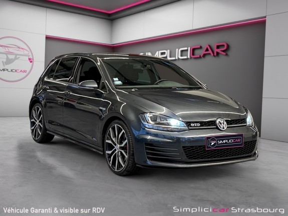 Volkswagen golf gtd 2.0 tdi 184 bluemotion technology fap suivi dispo - jantes 19 santiago - sieges chauffants - bi-xenon...