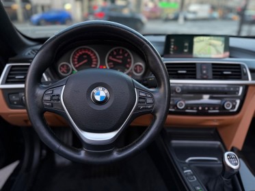 Bmw serie 4 cabriolet f33 lci 420d 190 ch luxury- camÉra de recul-siÈges ÉlÉctriques À mÉmoire chauffant-ouverture...