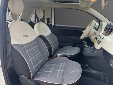Fiat 500 serie 6 euro 6d 1.2 69 ch eco pack lounge toit panoramique carplay garantie 12 mois occasion montreuil (porte de...