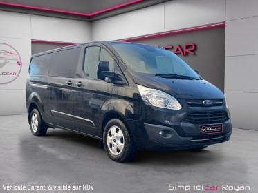 Ford transit custom cabine approfondie 310 l2h1 2.0 tdci 170 ch bva limited / 5 places / entretien à jour / garantie 12 mois...
