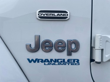 Jeep wrangler unlimited 4xe 2.0t 380 ch phev 4x4 bva 8 rapports overland / entretien complet jeep à jour / garantie 12 mois...