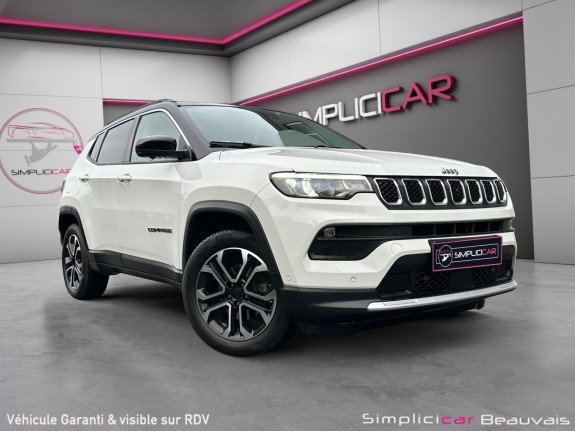Jeep compass 1.5 turbo t4 130 ch bvr7 e-hybrid limited garantie 12 mois occasion parc voitures beauvais simplicicar...