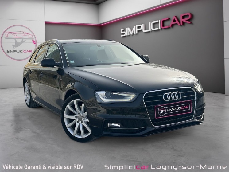 Audi a4 avant 2.0 tdi 177 s line multitronic a - interieur cuir - sieges et coffre electriques occasion simplicicar lagny ...