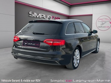 Audi a4 avant 2.0 tdi 177 s line multitronic a - interieur cuir - sieges et coffre electriques occasion simplicicar lagny ...