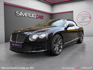 Bentley continental gtc 6.0 w12 – 635 ch speed, caméra ar/360, radar av/ar, siège chauffant/ventilé/massant, garantie...