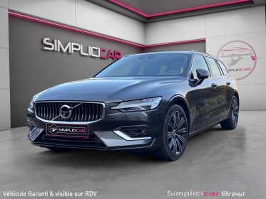 Volvo v60 b3 2.0 163ch geartronic 8 inscription luxe - garantie 12 mois - entretien volvo occasion simplicicar brest...