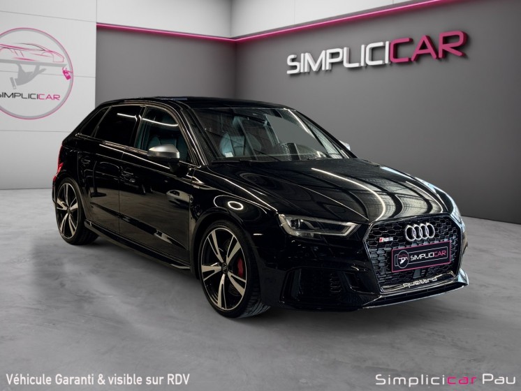 Audi rs3 sportback 2.5 tfsi 400 s tronic 7 quattro toit ouvrant / échappement sport occasion simplicicar pau simplicicar...
