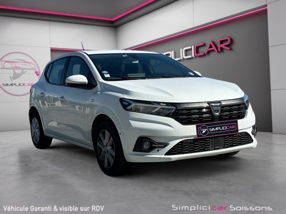 Dacia sandero 1.0 tce 90 confort - 1°main/suivi/carplay/attelage/caméra/radar av ar - garantie 12 mois occasion simplicicar...
