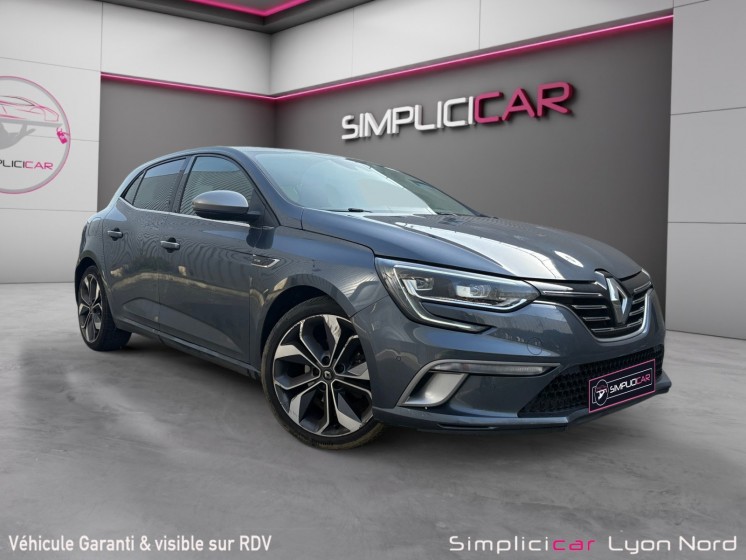 Renault megane iv berline blue dci 115 edc - 20 gt line  camera de recul/garantie 12mois occasion simplicicar lyon nord...