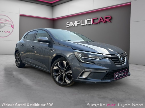 Renault megane iv berline blue dci 115 edc - 20 gt line  camera de recul/garantie 12mois occasion simplicicar lyon nord...