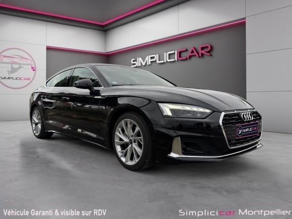 Audi a5 sportback 204ch design garantie 12 mois carplay sieges chauffants camera de recul occasion montpellier (34)...