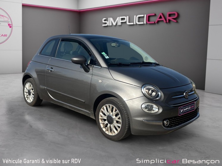 Fiat 500 serie 3 1.2 8v 69 ch lounge toit vitré radars de recul roue de secours occasion simplicicar besanÇon simplicicar...