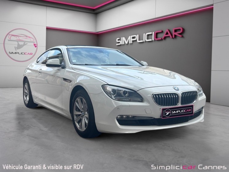 Bmw serie 6 coupe f13 640d xdrive 313ch luxe a occasion cannes (06) simplicicar simplicibike france