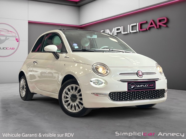 Fiat 500 1.0 70cv dolce vita/carplay/toit panoramique/entretien suivi/garantie 12 mois occasion simplicicar annecy...