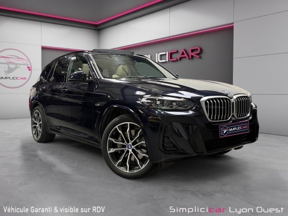 Bmw x3 g01 lci xdrive 30e 292ch bva8 m sport carbonschwarz carplay to sièges chauffants garantie 12 mois occasion...