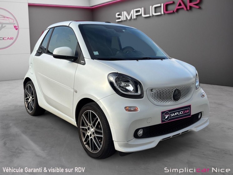 Smart fortwo cabrio oupe 0.9 109 ch ss ba6 brabus xclusive occasion  simplicicar nice - pfvauto simplicicar simplicibike france