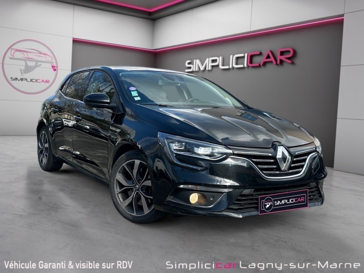Renault megane iv berline 1.6 tce 165 energy edc intens - entretien full renault - vidange boite effectuée - affichage...