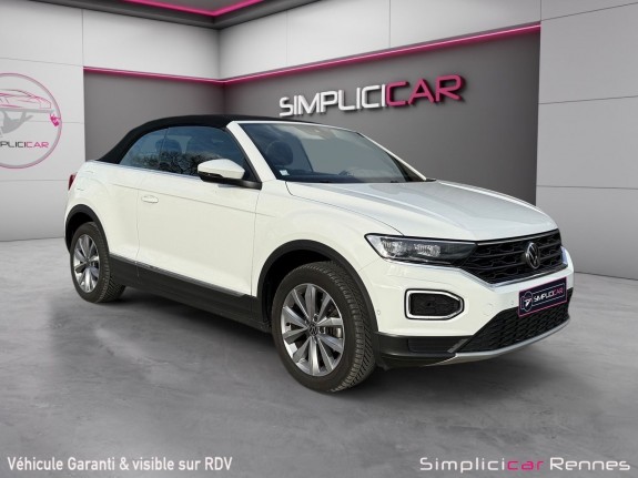 Volkswagen t-roc cabriolet 1.5 tsi evo 150 start/stop dsg7 style occasion simplicicar rennes simplicicar simplicibike france