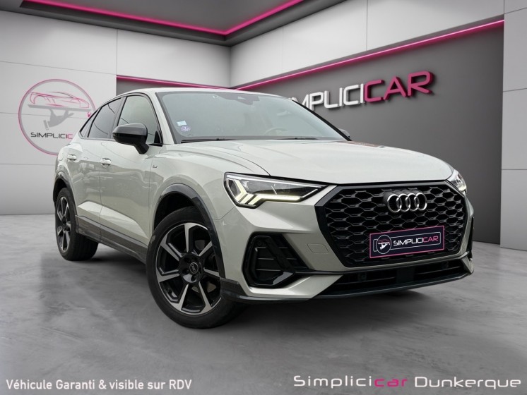 Audi q3 sportback 35 tfsi 150 ch s tronic 7 s line attelage sièges électriques hayon électrique garantie 12 mois occasion...