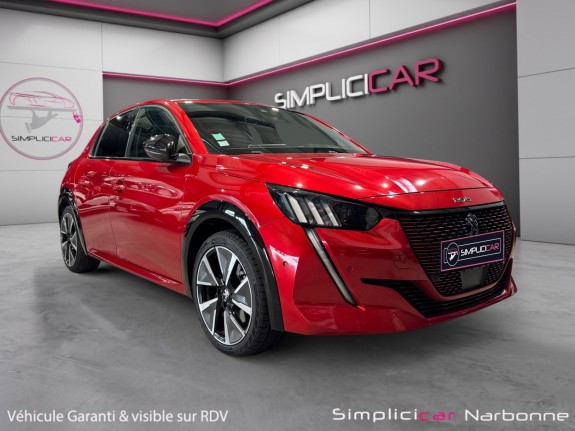 Peugeot 208 electrique 50 kwh 136ch gt pack carplay caméra garantie 12 mois occasion simplicicar narbonne simplicicar...