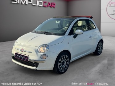 Fiat 500c 1.2 8v 69 ch lounge radars de recul climatisation toit ouvrant en toile garantie 12 mois occasion barberey...