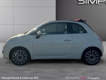 Fiat 500c 1.2 8v 69 ch lounge radars de recul climatisation toit ouvrant en toile garantie 12 mois occasion barberey...