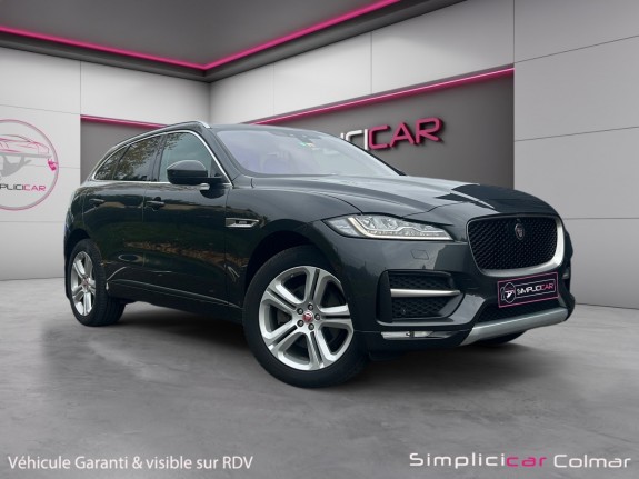 Jaguar f-pace v6 3.0 v6 300 ch 700 nm bva8 awd 4x4 r-sport double toit ouvrant feu full led sono meridian aff tête haute......