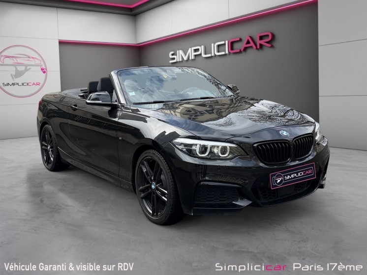Bmw serie 2 cabriolet f23 lci2 218i 136 ch bva8 m sport - garantie 12 mois - siÈges et volant chauffant - camÉra de recul...