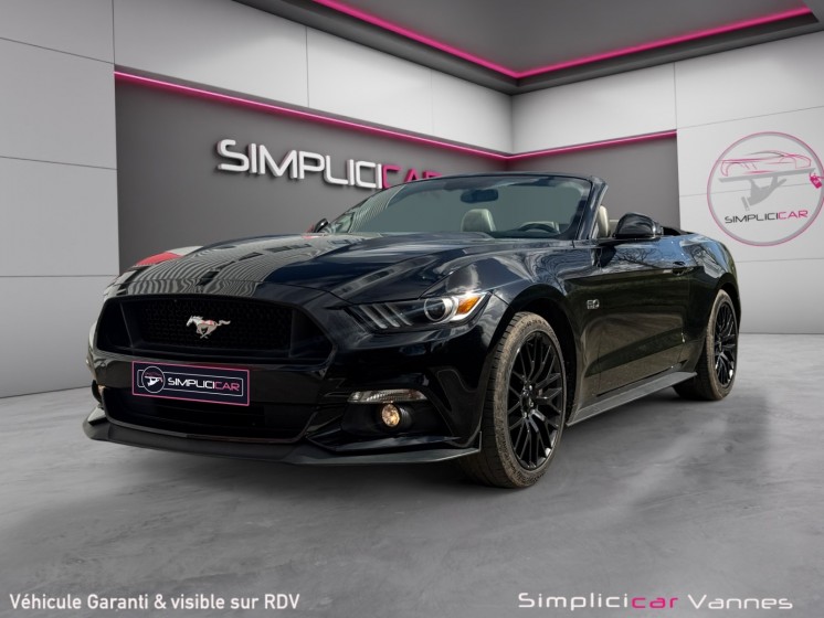 Ford mustang convertible v8 5.0 421 gt bva garantie 12 mois occasion scl 56 - simplicicar vannes simplicicar simplicibike...