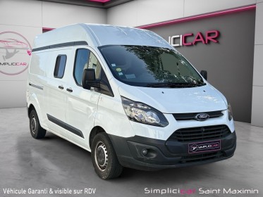 Ford transit custom fourgon 290 l2h2 2.0 tdci 105 ambiente occasion simplicicar st-maximin simplicicar simplicibike france