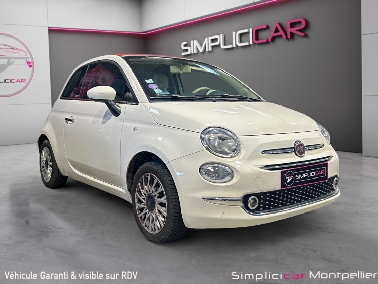 Fiat 500c serie 6 euro 6d 1.2 69ch lounge cabriolet garantie 12 mois occasion montpellier (34) simplicicar simplicibike france