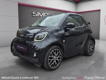 Smart fortwo cabrio eq 82 ch prime cabriolet / rien a prevoir / camera de recule /.full options occasion paris 17ème...
