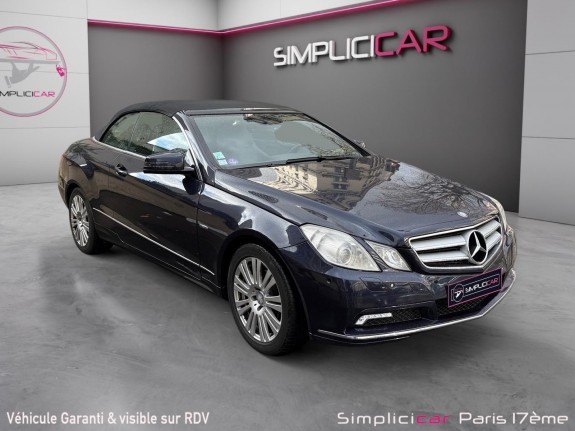 Mercedes classe e cabriolet 200 cgi blueefficiency executive occasion paris 17ème (75)(porte maillot) simplicicar...
