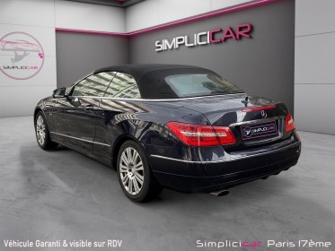 Mercedes classe e cabriolet 200 cgi blueefficiency executive occasion paris 17ème (75)(porte maillot) simplicicar...