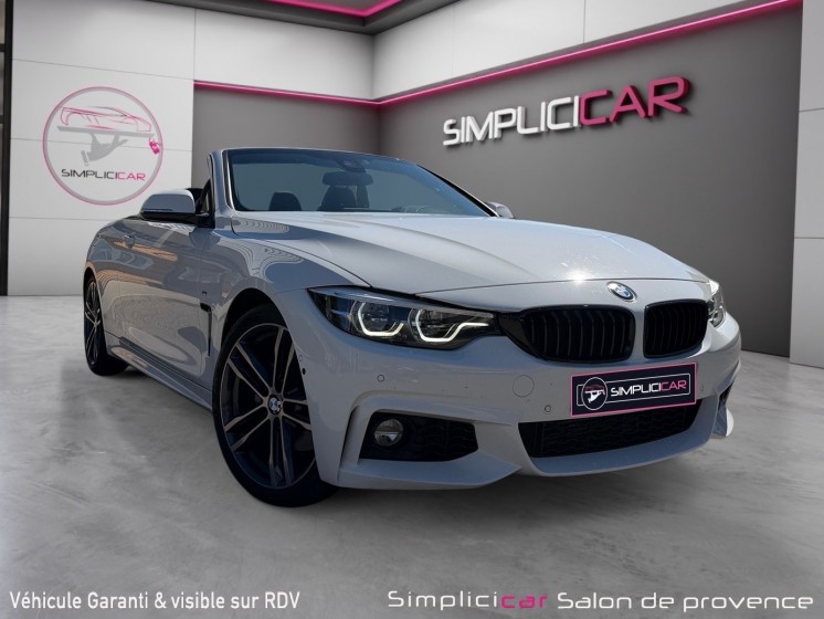 Bmw serie 4 cabriolet f33 lci 430d 258 ch-m sport-harman kardon-affichage tête haute-origine france-garantie 12 mois...