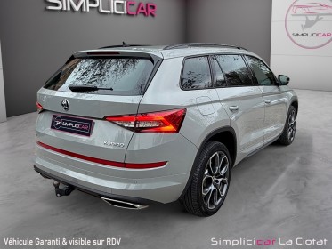 Skoda kodiaq 2.0 bi-tdi 240 scr dsg7 4x4 7pl rs garantie 12 mois occasion simplicicar la ciotat simplicicar simplicibike france