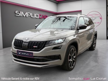 Skoda kodiaq 2.0 bi-tdi 240 scr dsg7 4x4 7pl rs garantie 12 mois occasion simplicicar la ciotat simplicicar simplicibike france