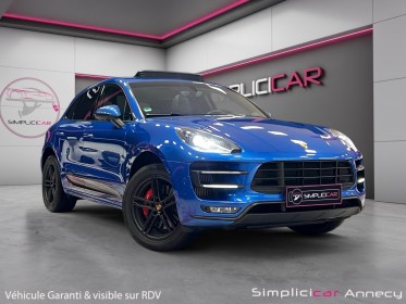 Porsche macan turbo 3.6 v6 400 ch pdk garantie 12 mois bleu saphir occasion simplicicar annecy simplicicar simplicibike france