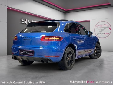 Porsche macan turbo 3.6 v6 400 ch pdk garantie 12 mois bleu saphir occasion simplicicar annecy simplicicar simplicibike france