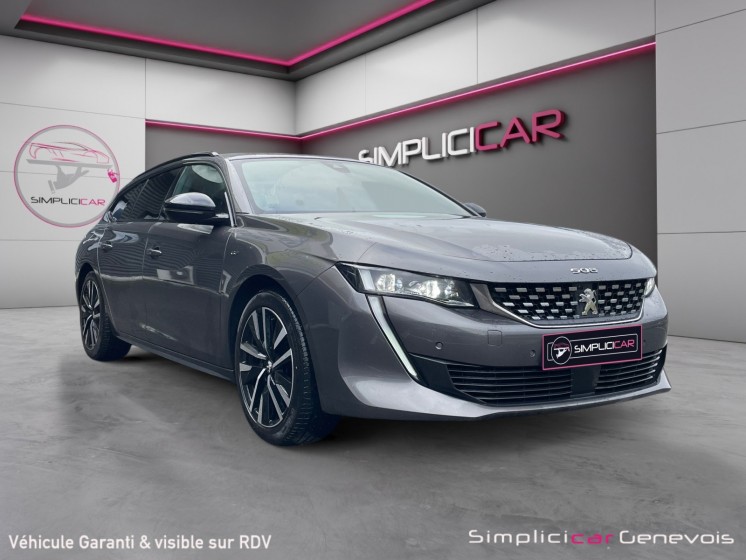 Peugeot 508 sw bluehdi 130 ch eat8 gt gps caméra hayon électrique garantie 12 mois occasion simplicicar genevois...