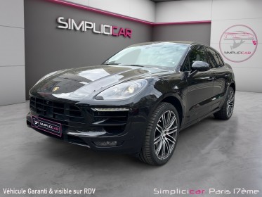 Porsche macan turbo 3.6 v6 400 ch pdk  finition carbone  toit ouvrant panoramique full cuir  camera de recule occasion paris...