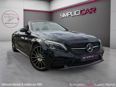 Mercedes classe c cabriolet 220 d 9g-tronic amg line burmester sieges chauffants cuir 12 mois garanties occasion simplicicar...