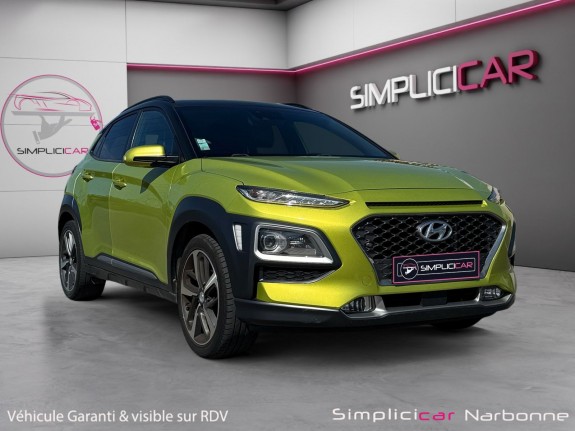Hyundai kona 1.0 t-gdi 120 executive caméra carplay sièges chauffants garantie 12 mois occasion simplicicar narbonne...