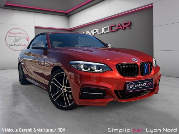 Bmw serie 2 cabriolet f23 m240i xdrive 340 ch bva8  garantie 12 mois   caméra de recul   carplay   harman kardon occasion...