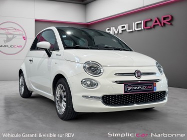 Fiat 500 1.0 dolcevita carplay toit pano garantie 12 mois occasion simplicicar narbonne simplicicar simplicibike france