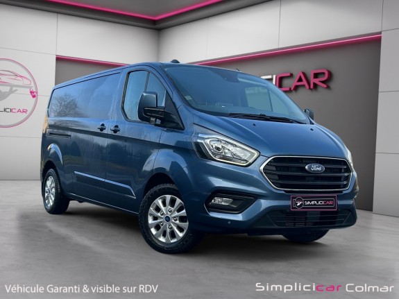 Ford transit custom fourgon l2h1 2.0 tdci 130 bva limited 3 places sync 3 tva recuperable 1ere main garantie 12 mois...
