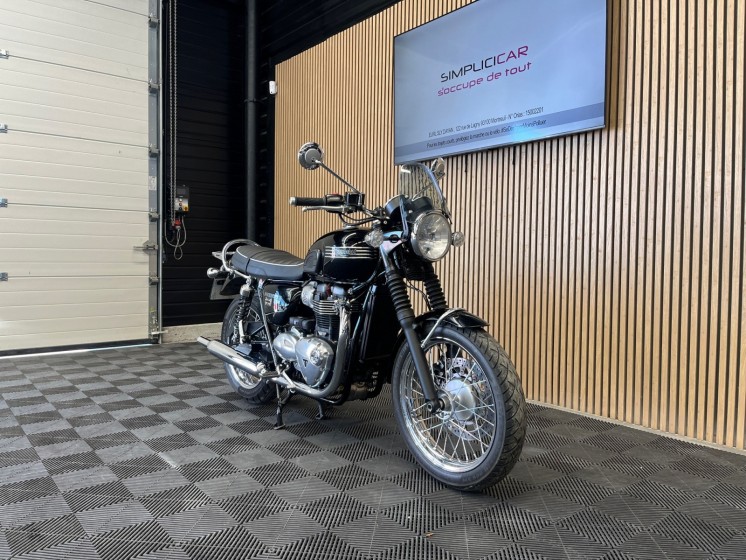Triumph bonneville t100 900 noir chrome occasion simplicicar pau simplicicar simplicibike france